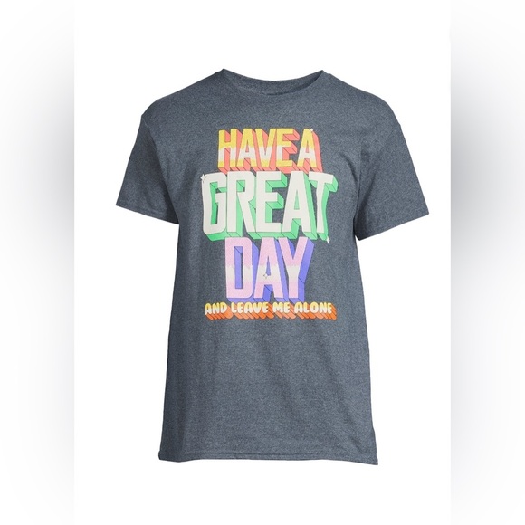 sun graphics Other - Men Gray Graphic Tee - Have a Great Day XL